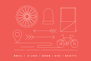 Cycling illustration vectors & logos, an Outline Icon by The Store (Thumbnail 4 of 6)
