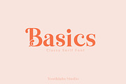 Basics Serif Font - 30% OFF, a Serif Font by Youthlabs Studio (Thumbnail 1 of 25)