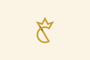 C King Royal Logo Design Vector