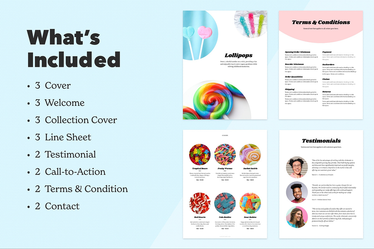 InDesign Wholesale Catalog Template, a Brochure Template by Dandymark (Photo 2 of 12)