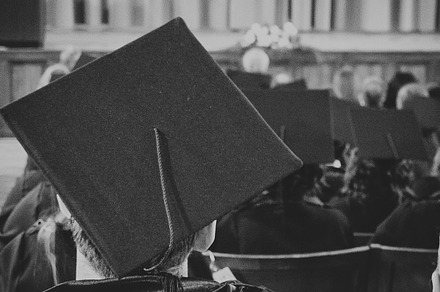 Back of graduates