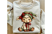 Whimsical Christmas Animals Clipart, an Illustration by OK Design (Thumbnail 4 of 6)