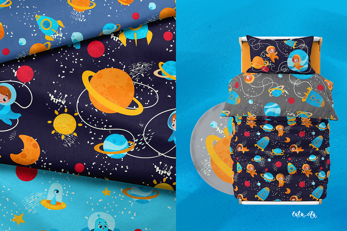Space Adventure, a Decorative Illustration by tata_ota (Photo 6 of 7)