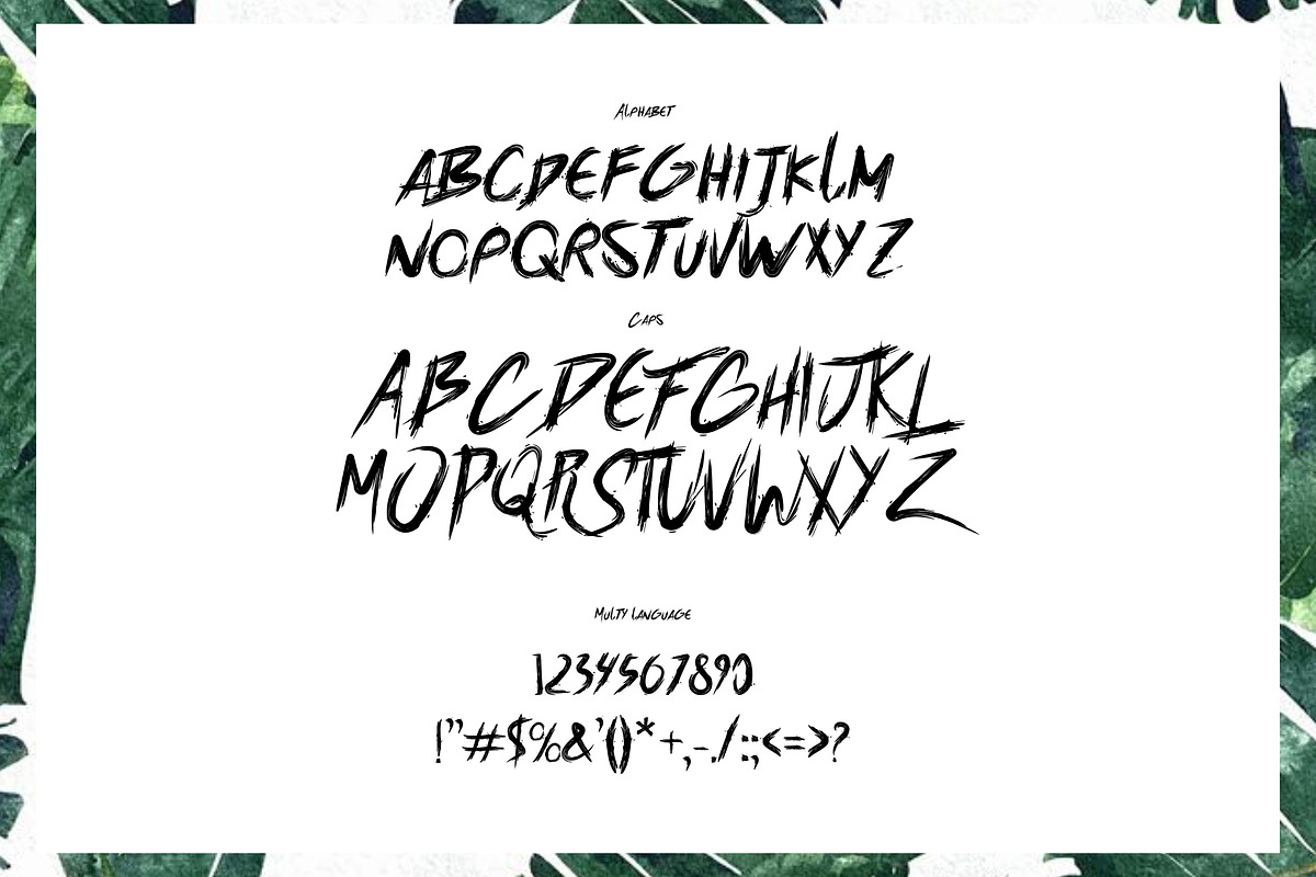 Banis Bush Font preview 5