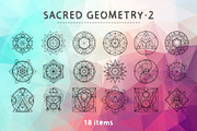 Vector Sacred Geometry Set 2, an Illustration by Moo Graphics (Thumbnail 1 of 4)