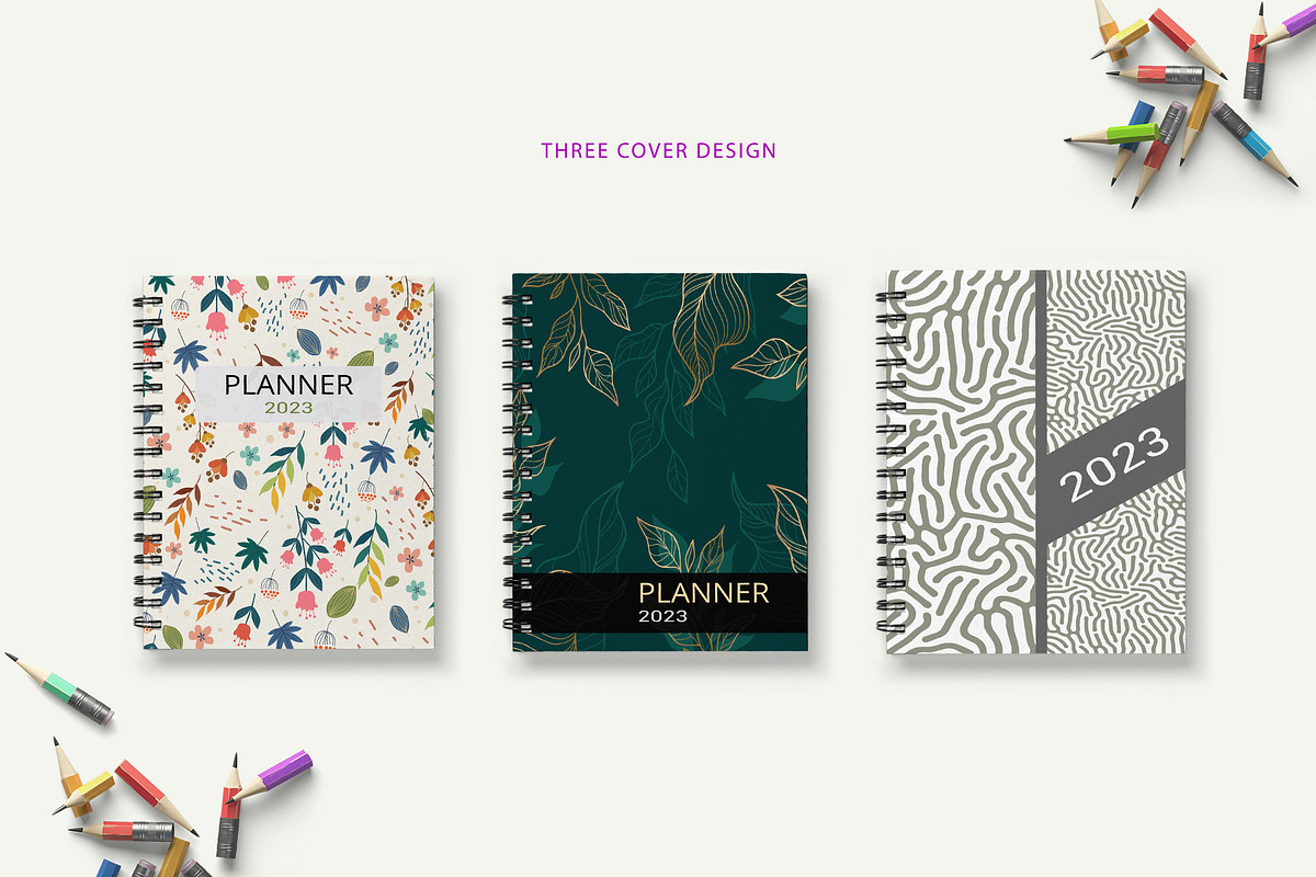2023 Monthly Planner Bundle, a Stationery Template by ROJI CREATOR (Photo 6 of 9)