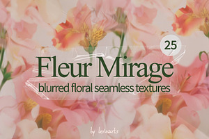 Blurred Floral Seamless Textures, a Texture Graphic by lerinartstudio