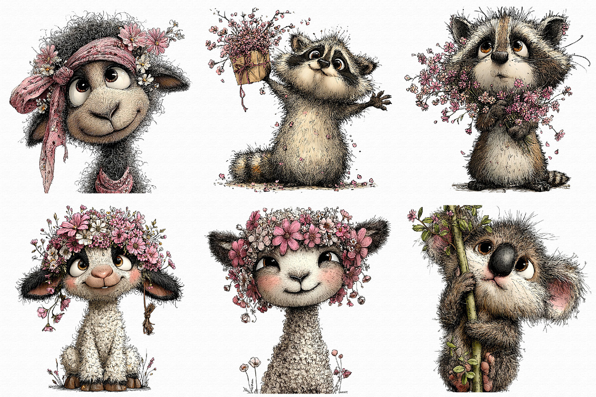 Whimsical Spring Clipart Collection, an Illustration by Libby Wishes (Photo 2 of 6)