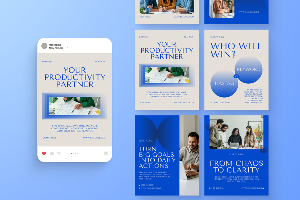 Business Planner Instagram Post, a Social Media Template by Annora Studio (Photo 6 of 6)