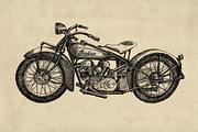 Classic Motorcycle Illustration Pack, an Illustration by Doggy Days (Thumbnail 5 of 10)