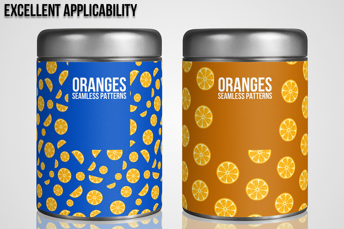 Oranges Seamless Patterns, a Pattern Graphic by 3Y_Design (Photo 5 of 6)