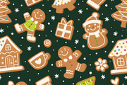 Christmas Gingerbread Pattern Set, a Pattern Graphic by Barsuk's Shop (Thumbnail 2 of 10)