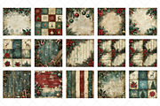 Vintage Christmas Paper Sublimation, an Illustration by SinaCreation (Thumbnail 2 of 5)