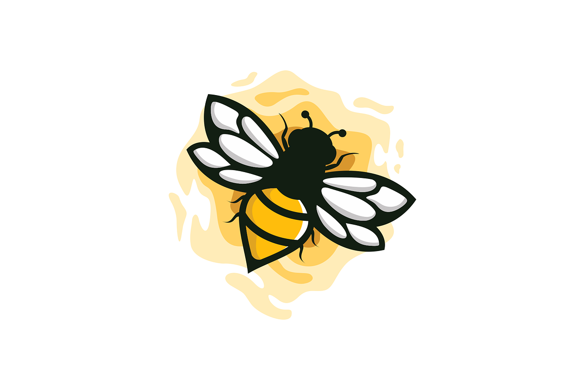 Honey Bee Logo Design Vector, a Branding & Logo Template by majesticlogo
