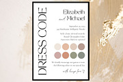 Wedding dresscode attire card, a Card Template by EvaTemplates (Thumbnail 3 of 7)