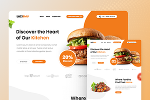 Lazismu - Food Landing Page