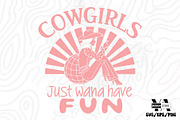 Vintage Western CowGirl SVG Bundle, an Object Illustration by Ya_ Design Store (Thumbnail 9 of 11)