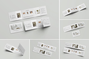 A4 Landscape Trifold Brochure Mockup