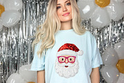 Glitter Patchwork Christmas Santa Pn, an Illustration by designcity5 (Thumbnail 4 of 8)