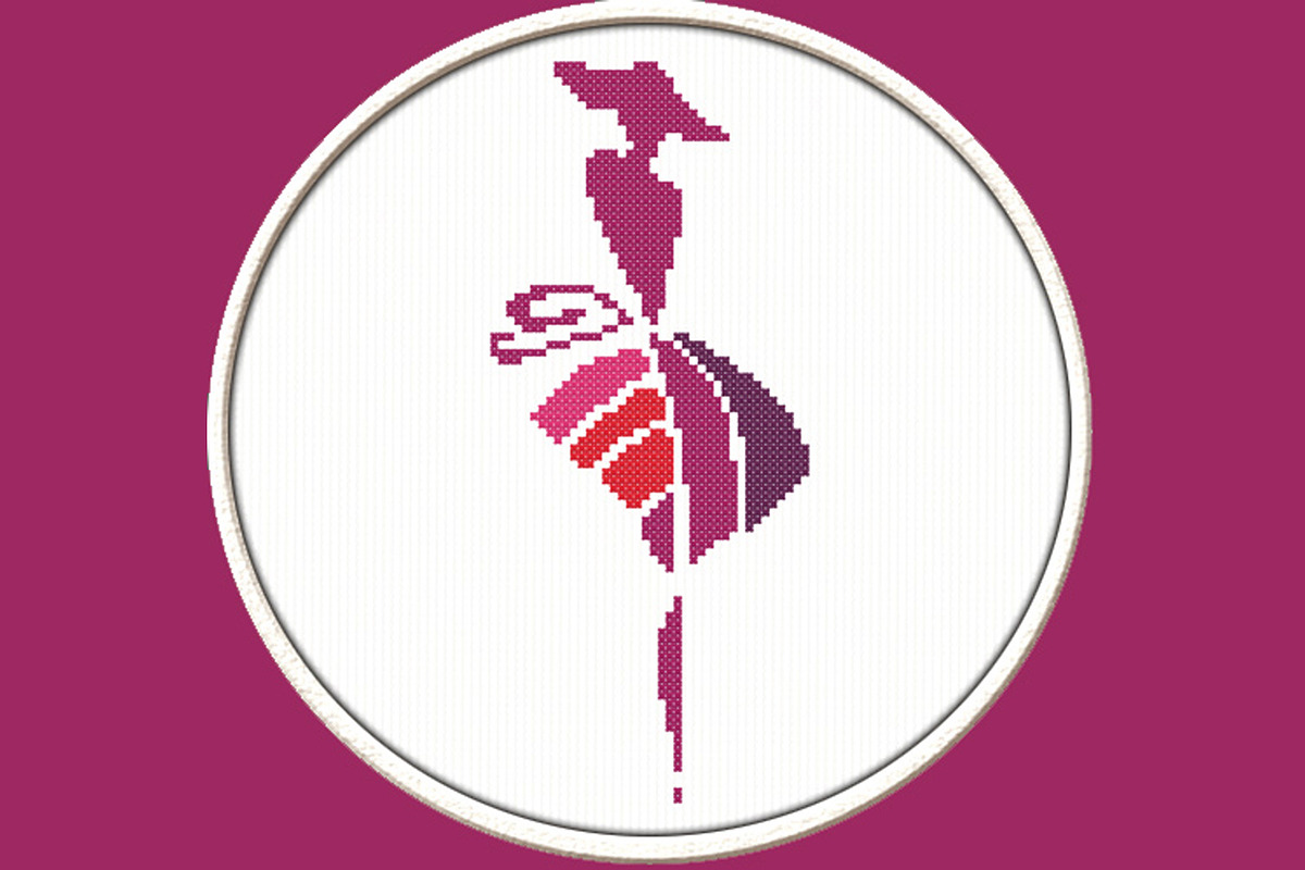 Fashionable Silhouette Cross Stitch, a Print Template by Kseniya-Omega (Photo 1 of 2)