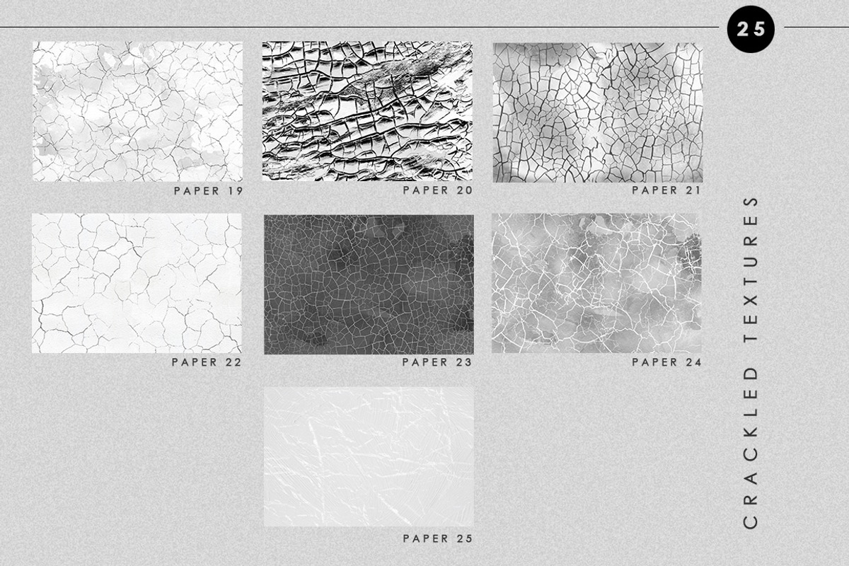 Abstract Crackled Paper Textures, a Texture Graphic by NassyArt (Photo 6 of 9)