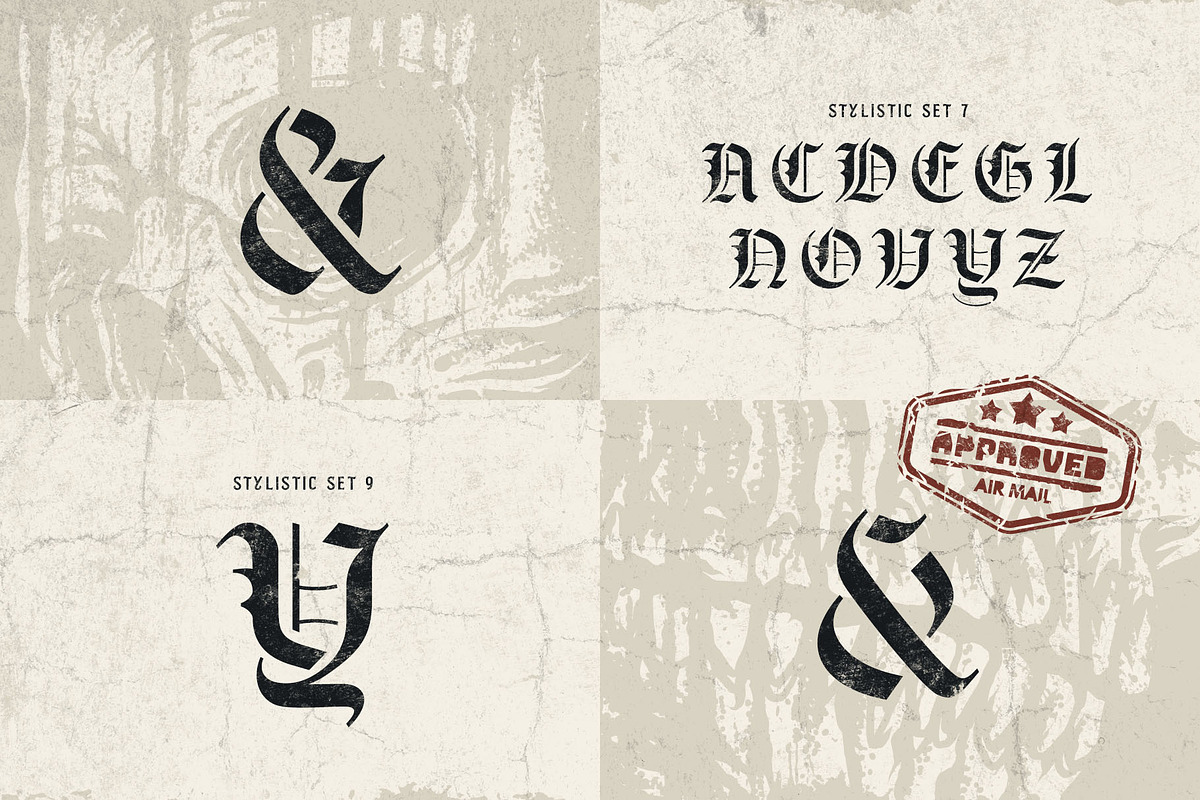 Braysilk Typeface, a Blackletter Font by alit design (Photo 16 of 22)