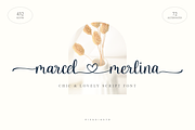 Marcel Merlina - Lovely Chic Font, a Script Font by Pixesia Studio (Thumbnail 1 of 9)