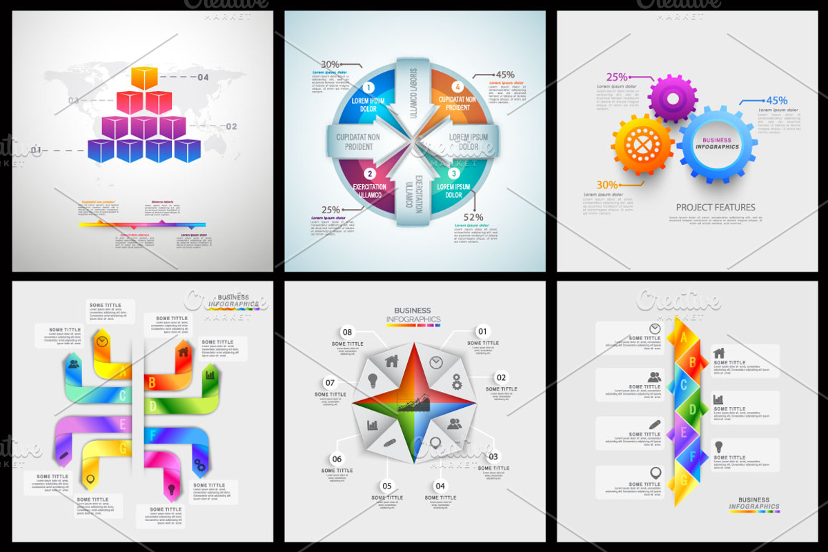 Business Infographic Sets Vol - 6, a Work Illustration by Allies Interactive (Photo 2 of 9)