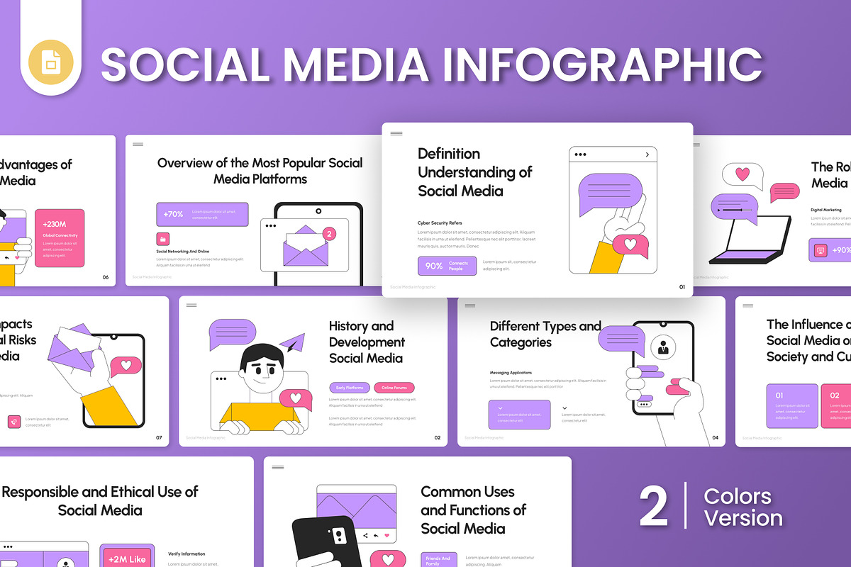 Social Media Infographic Slides, a Presentation Template by Antstheme (Photo 1 of 4)