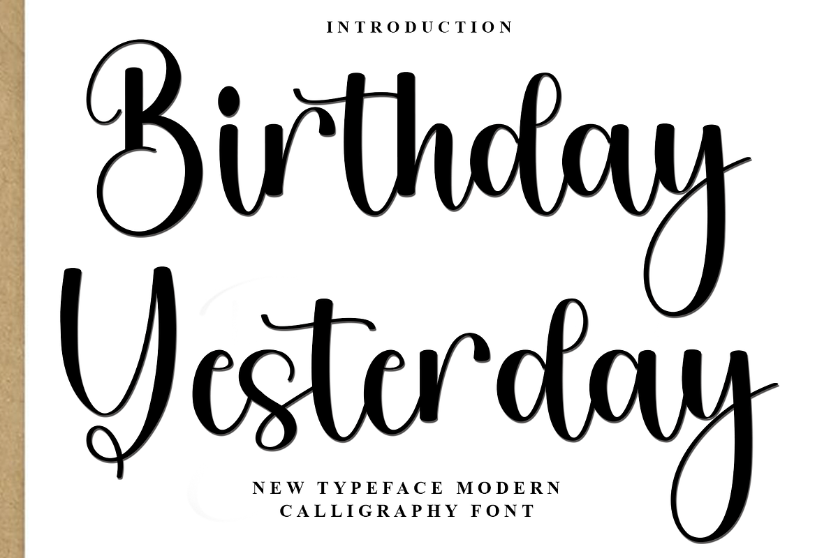 Birthday Yesterday, a Handwritten Font by FreshTypeINK (Photo 1 of 8)