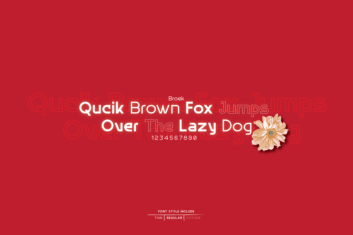 Broaek, a Sans Serif Font by Linecreative (Photo 4 of 9)