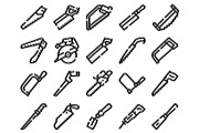 Hand saws and woodworking tools icon, an Object Graphic by pikepicture (Thumbnail 2 of 3)