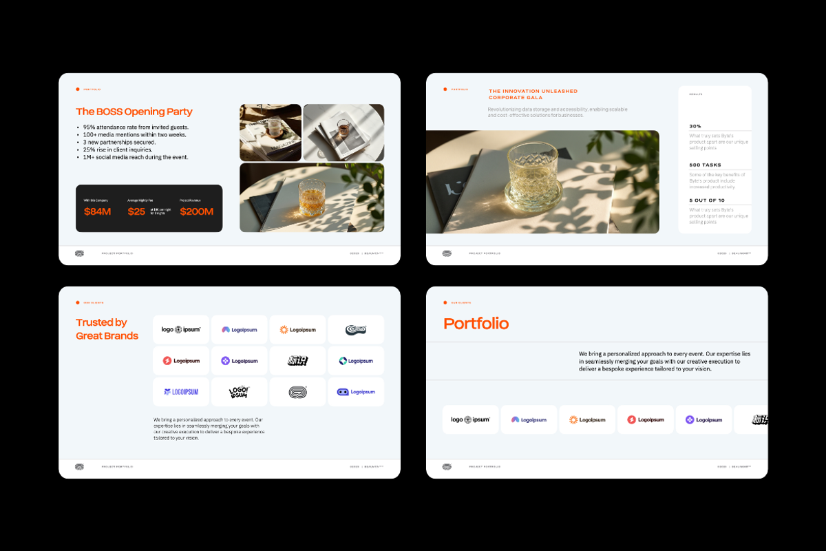 Beaumont Portfolio Powerpoint, a Presentation Template by Unich Design Bureau (Photo 7 of 8)