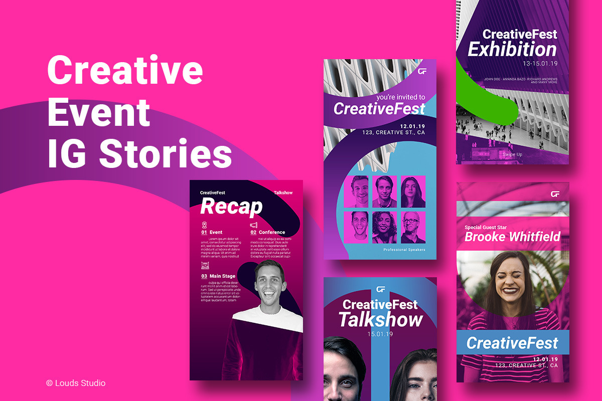 Creative Event Instagram Stories, a Social Media Template by Louds Studio (Photo 3 of 5)