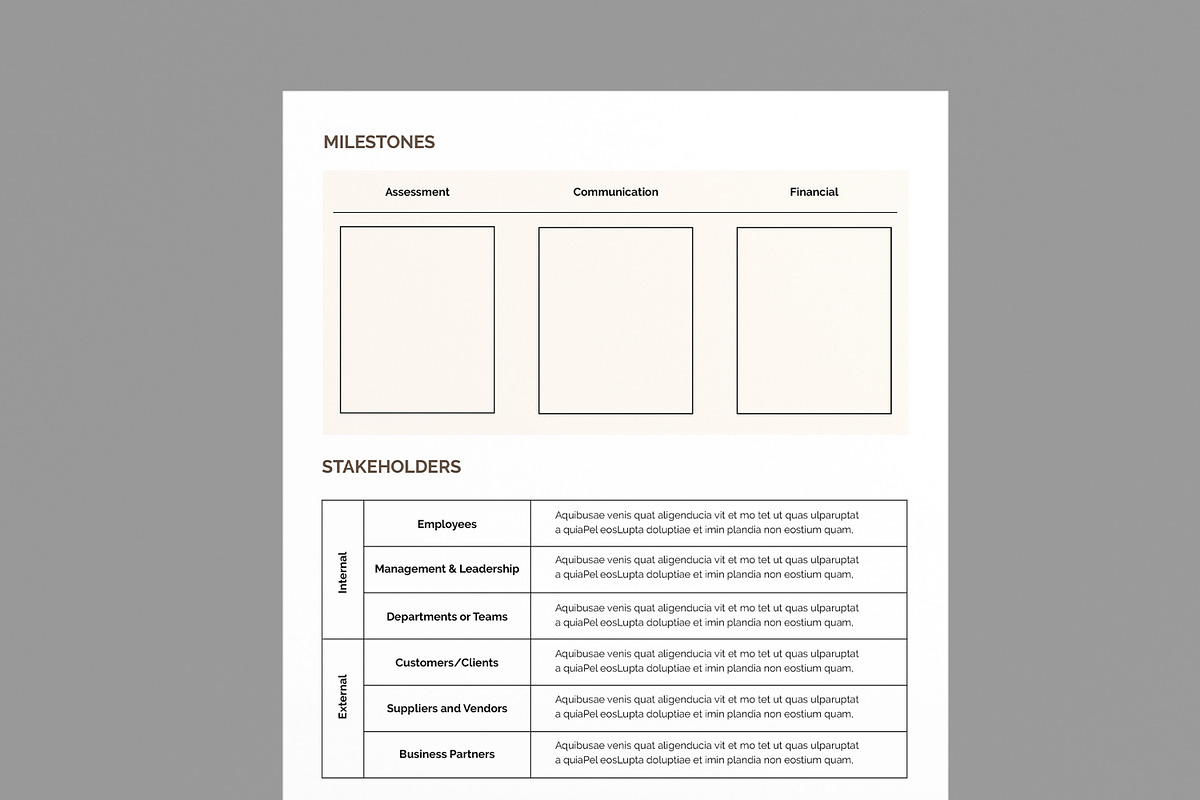 Project Planner Template, a Stationery Template by MightyDesign (Photo 4 of 10)