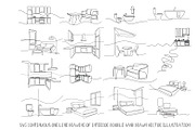 Continuous one line SVG interior, an Object Illustration by SketchArtStudio (Thumbnail 1 of 3)