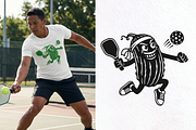Pickleball SVG. Funny Pickle Mascot, a Sport Illustration by ClipArtRoom (Thumbnail 4 of 6)