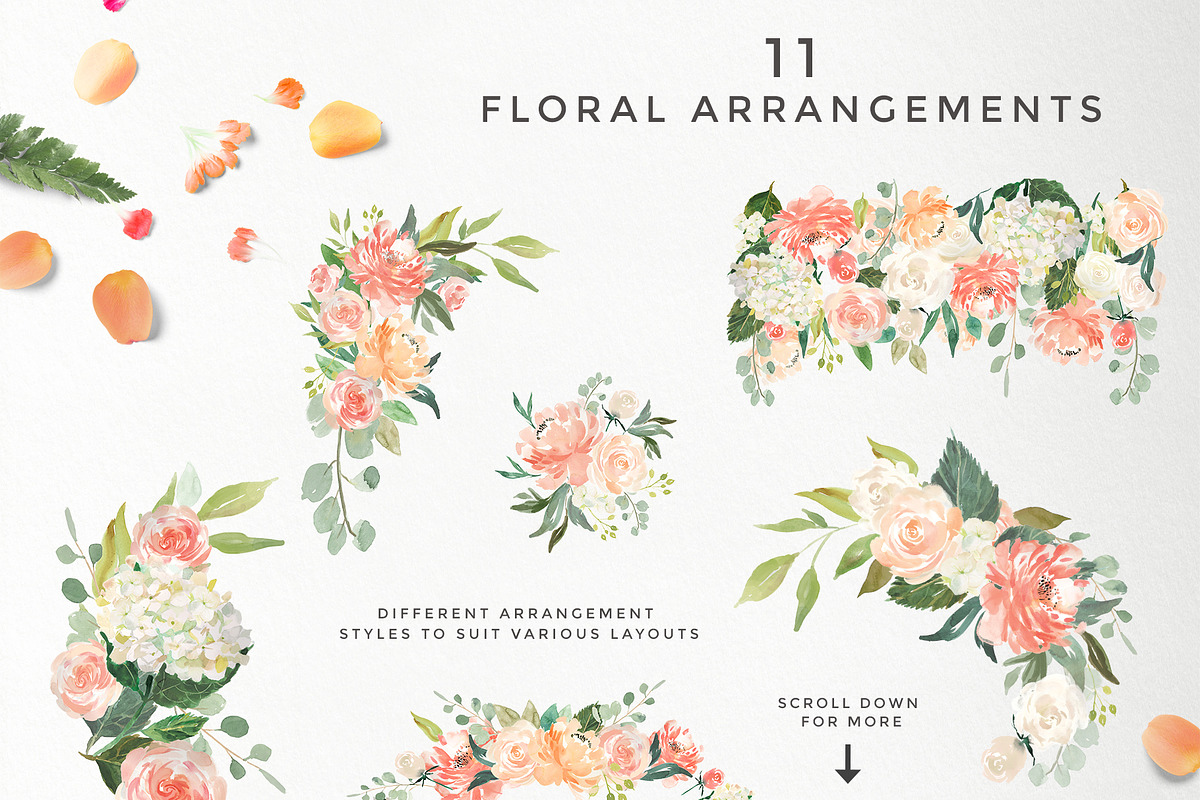 Peaches & Cream Graphic Set, an Illustration by Twigs and Twine (Photo 7 of 10)