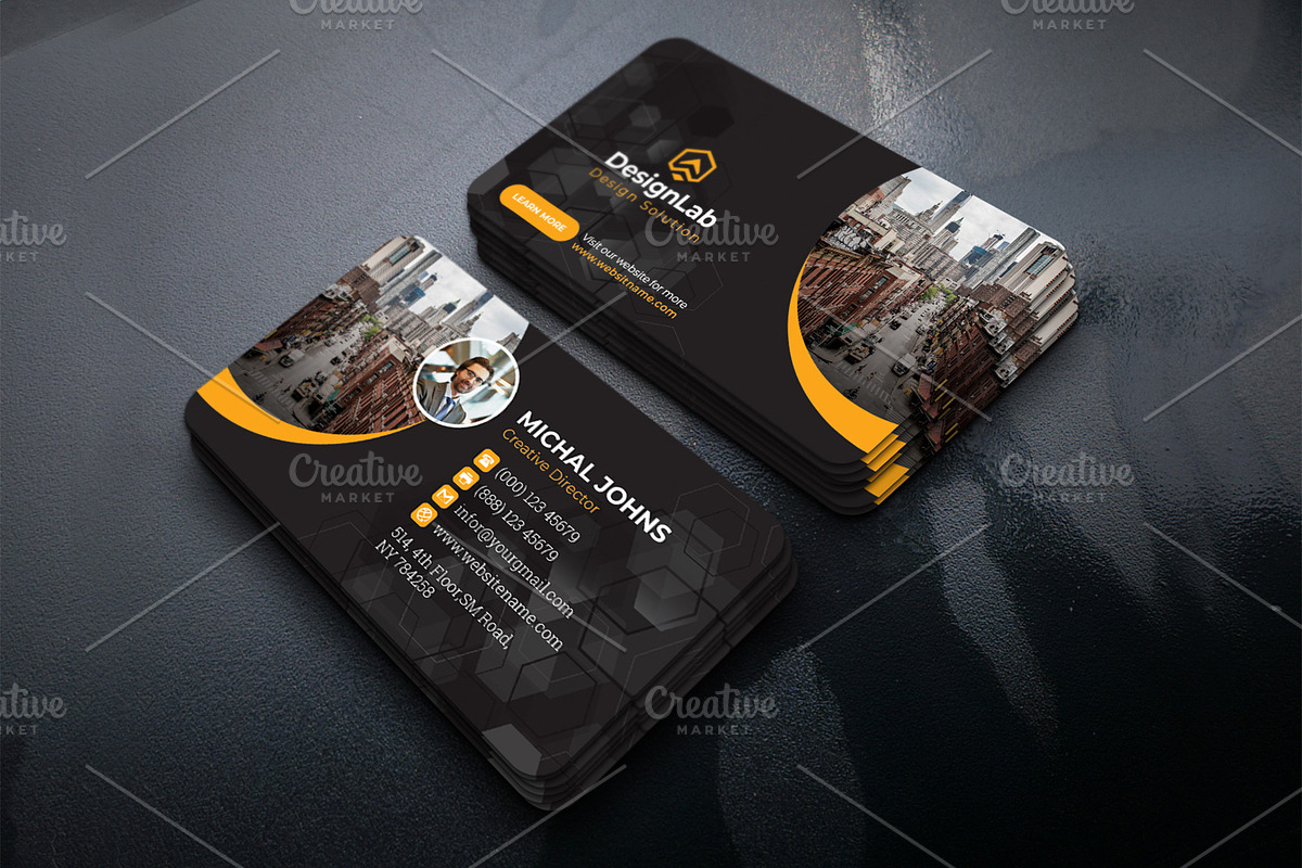 Business Cards, a Business Card Template by DesignsLab (Photo 3 of 4)