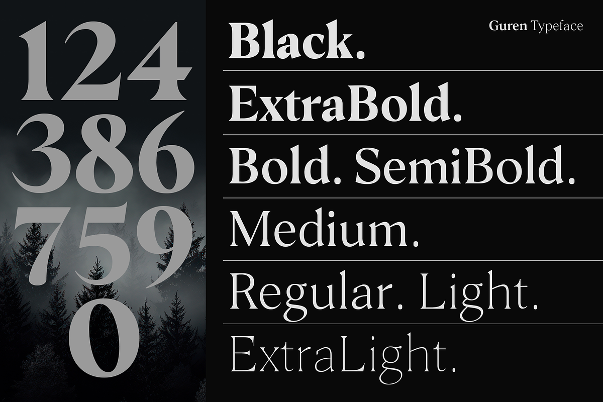 Guren - 16 Fonts, a Serif Font by Nasir Udin (Photo 17 of 21)