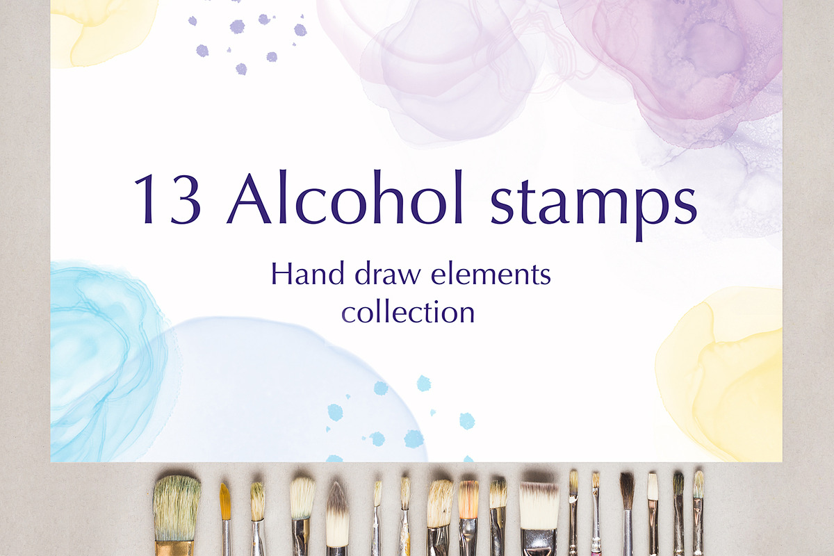 Alcohol Stamps Brushes- Stamp, a Brush Add-On by ElladesignCo (Photo 4 of 8)