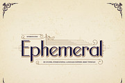Ephemeral Modern Serif, a Serif Font by infernostudio3 (Thumbnail 1 of 10)