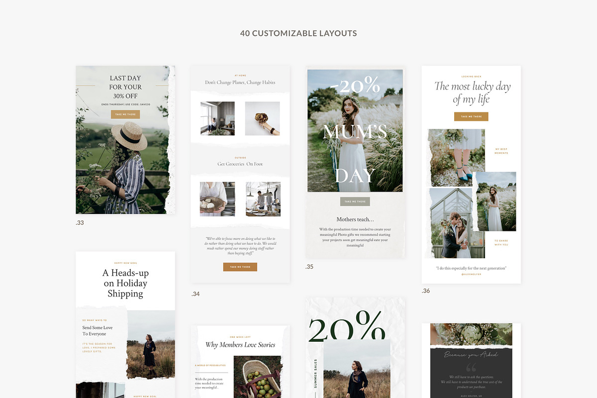 Paper Newsletter Templates, an Email Template by Sparrow & Snow (Photo 7 of 9)