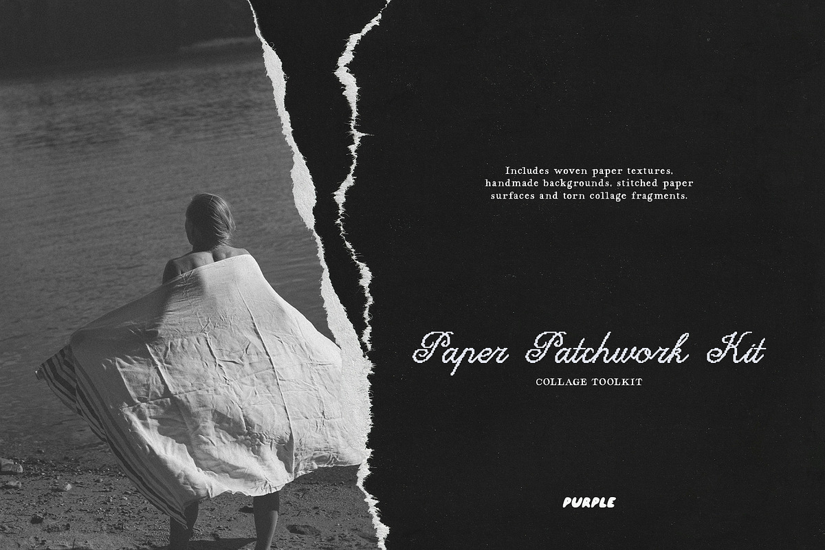 Paper Patchwork: Collage Toolkit, a Texture Graphic by Purple (Photo 7 of 12)