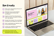 Retro Beauty Website Template, a Squarespace Template by Template Twist Shop (Thumbnail 5 of 10)