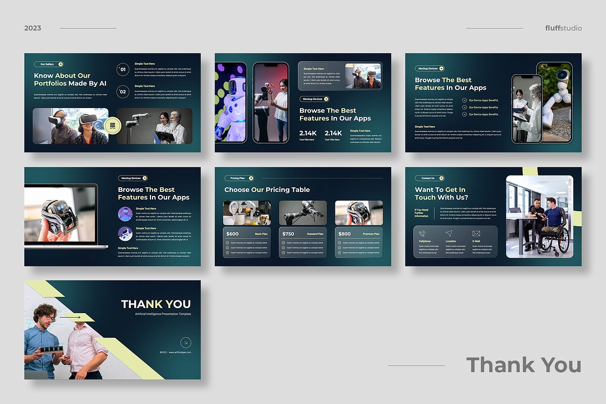 Artificial Intelligence Powerpoint, a Presentation Template by fluffstudio (Photo 4 of 4)