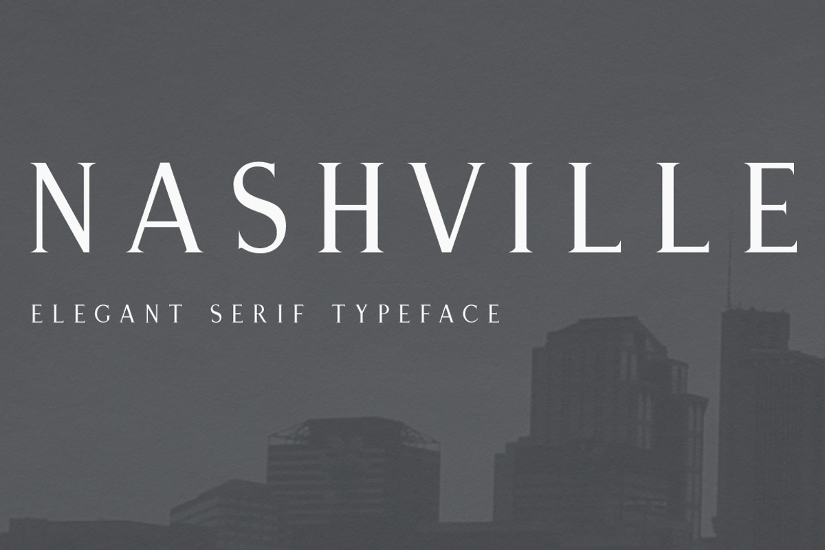 Nashville | Elegant Serif Typeface, a Serif Font by Josh O. (Photo 1 of 6)
