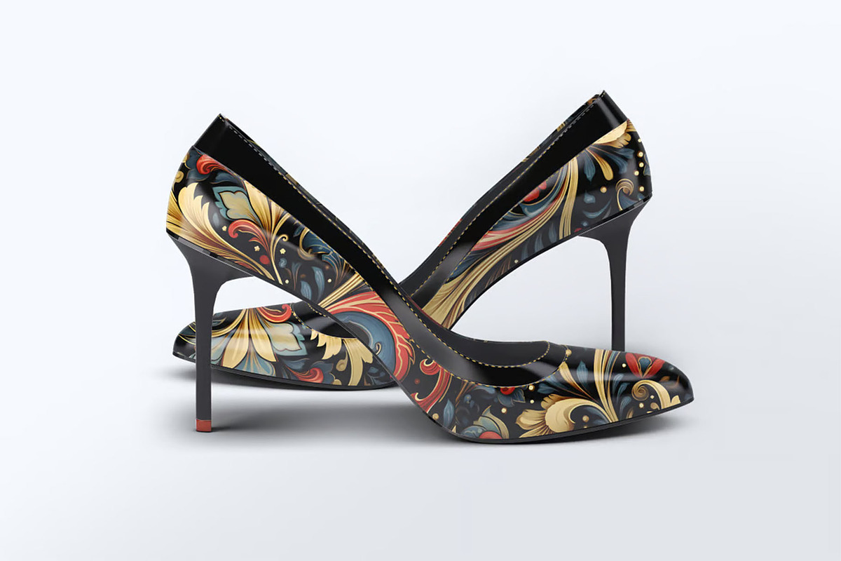 Heeled Shoes Mock-Up, an Advertising Mockup by Se٧enStudio (Photo 2 of 10)