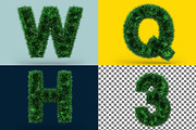 Uppercase GRASS, green font, a Background Graphic by 3D Graphics Shop (Thumbnail 2 of 3)