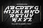 KILLER BLUE93, a Font by senzana (Thumbnail 5 of 7)
